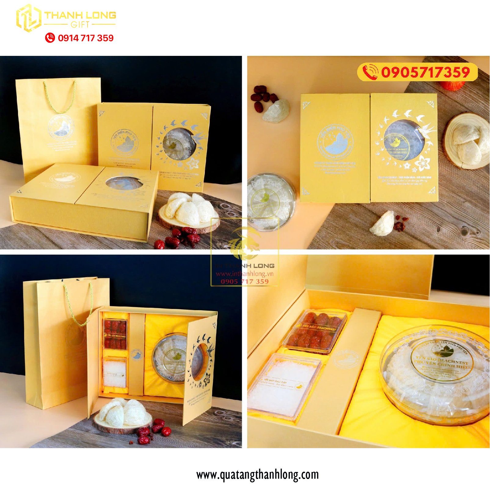 Hộp Yến Sào Nắp Mở Yến Biển Phú Yên