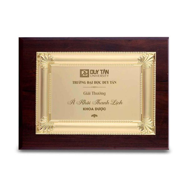 Bảng Vinh Danh Gỗ Đồng Cao Cấp - in nội dung theo yêu cầu