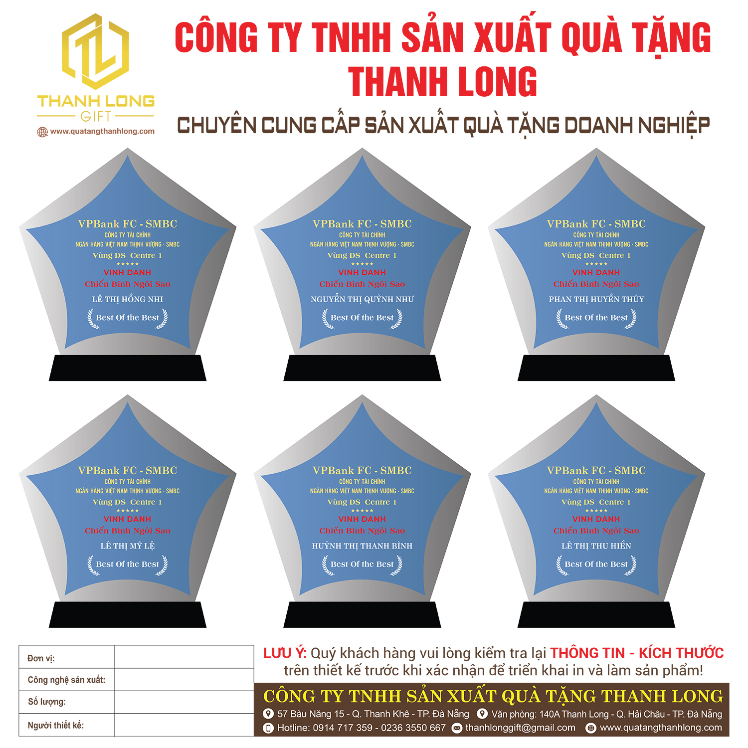 Kỷ niệm chương pha lê ngôi sao tím 16cm