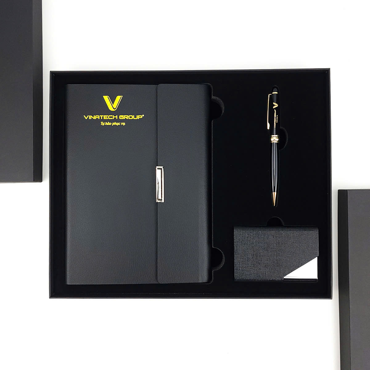 Bộ gift set Sổ da in logo theo yêu cầu