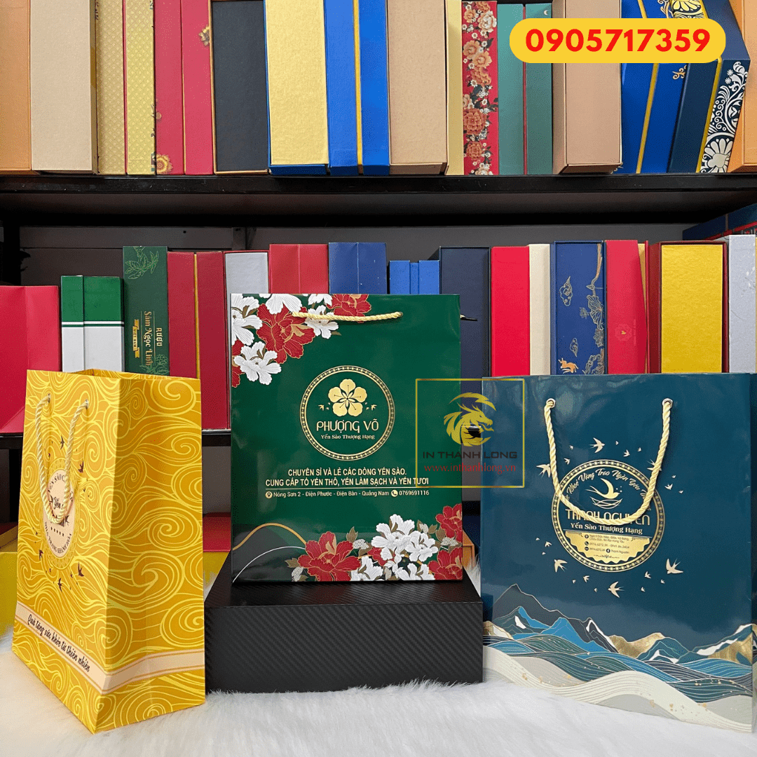 Túi Giấy Dựng Yến Sào In Logo Theo Yêu Cầu