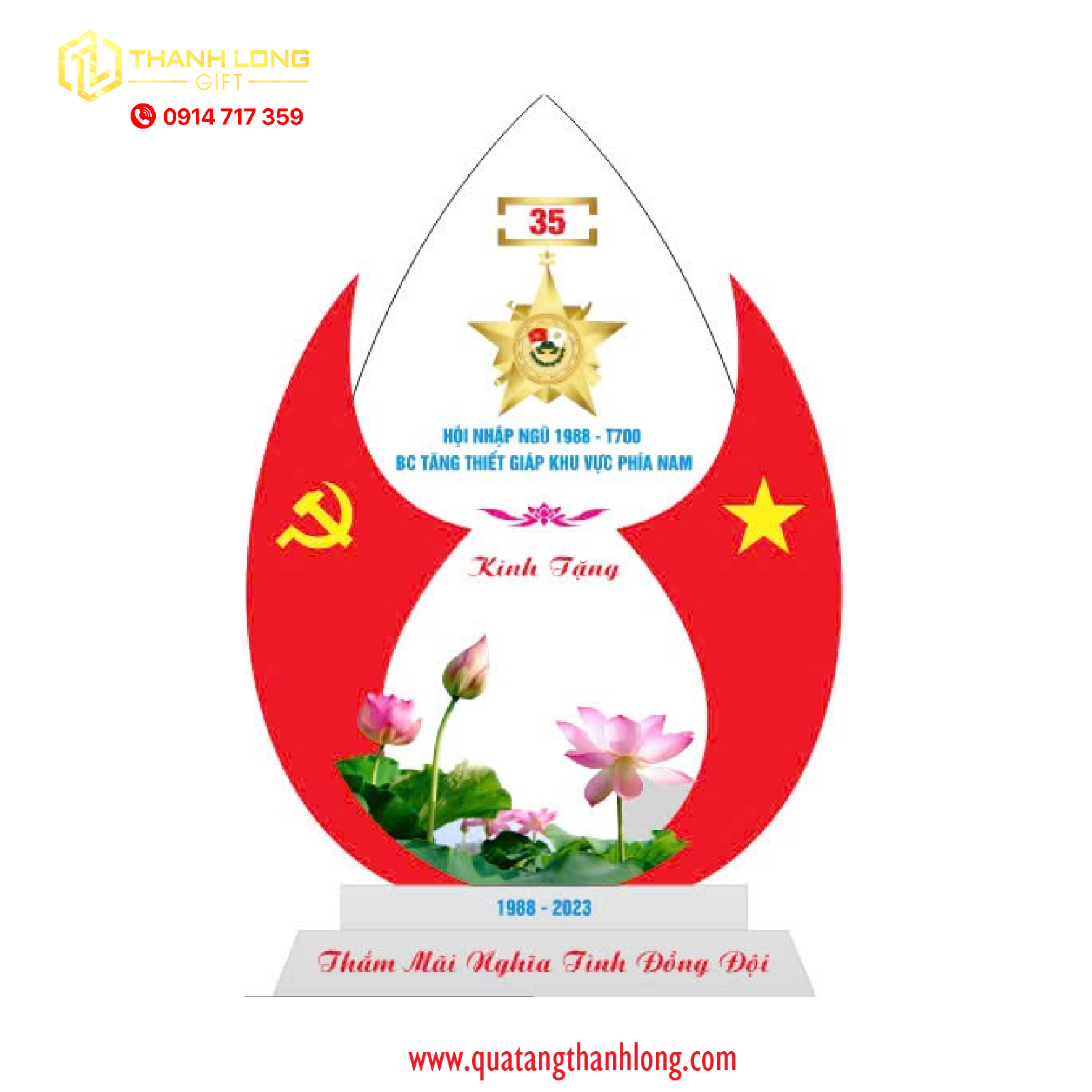 Kỷ Niệm Chương hoa Sen Pha Lê