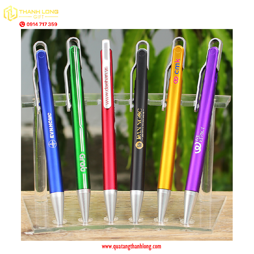 Bút bi nhựa in logo BPH04