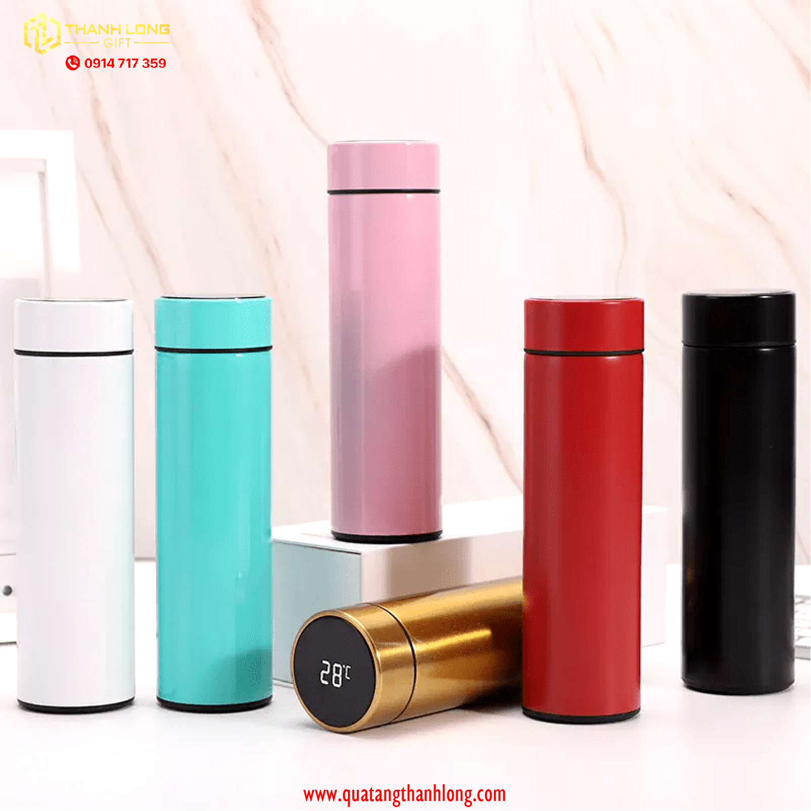 Bình giữ nhiệt in logo dung tích 500ml