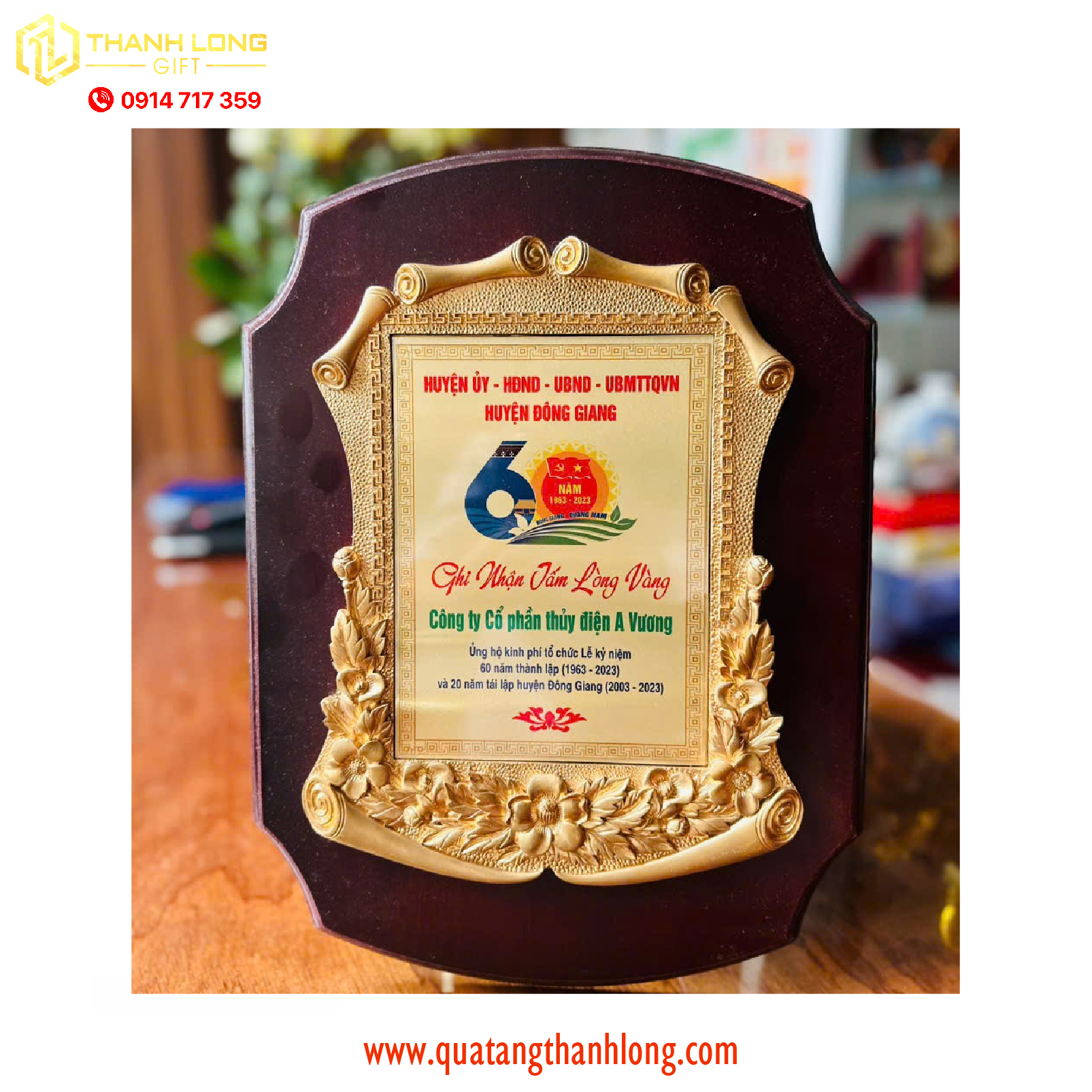 Bảng vinh danh Huyện Đông Giang