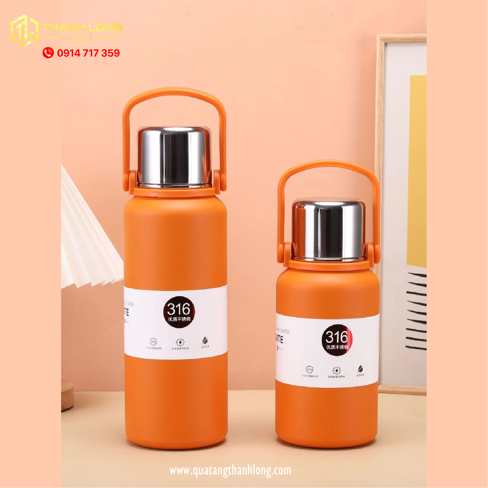 Bình Giữ Nhiệt Quai Xách