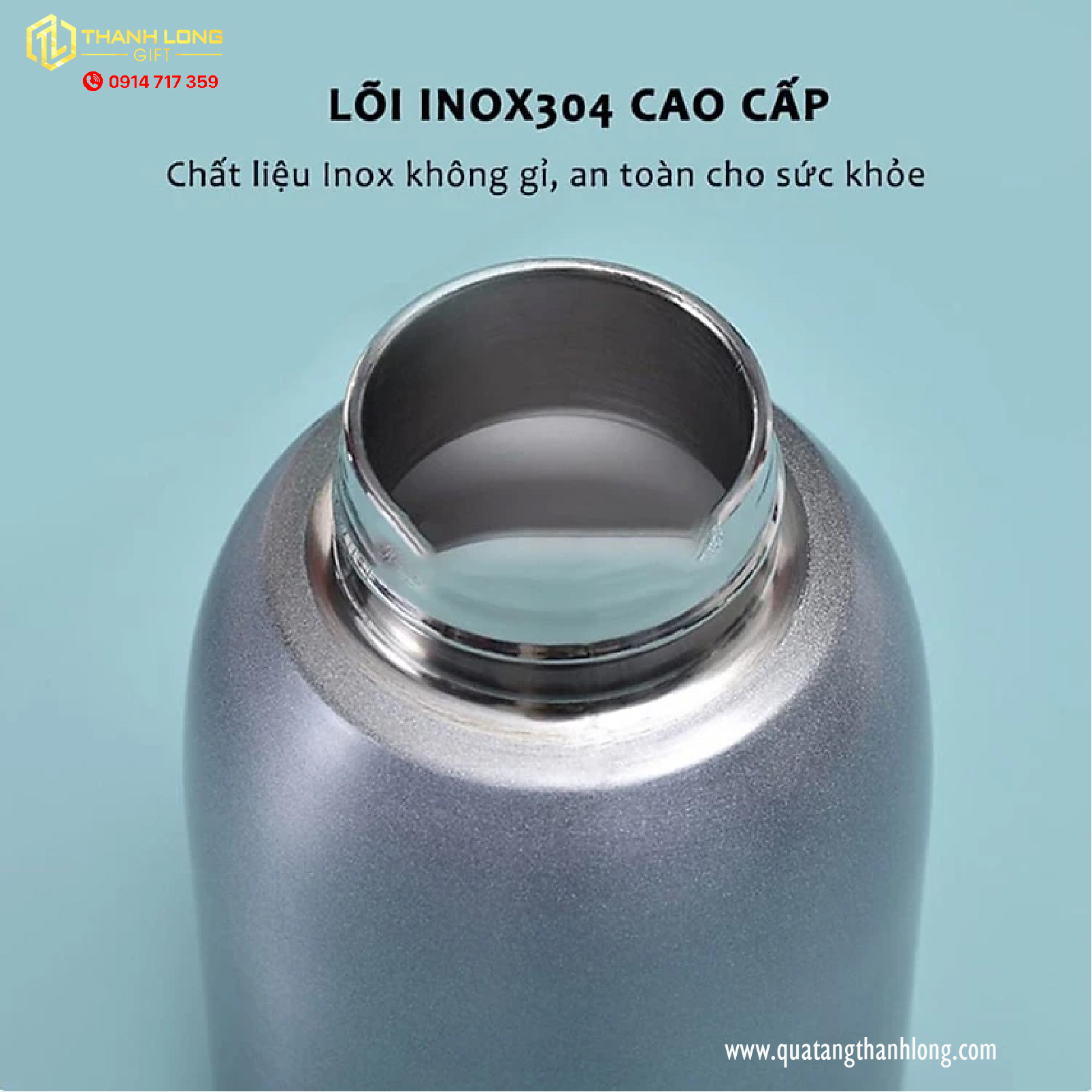 Bình giữ nhiệt in logo 300ml