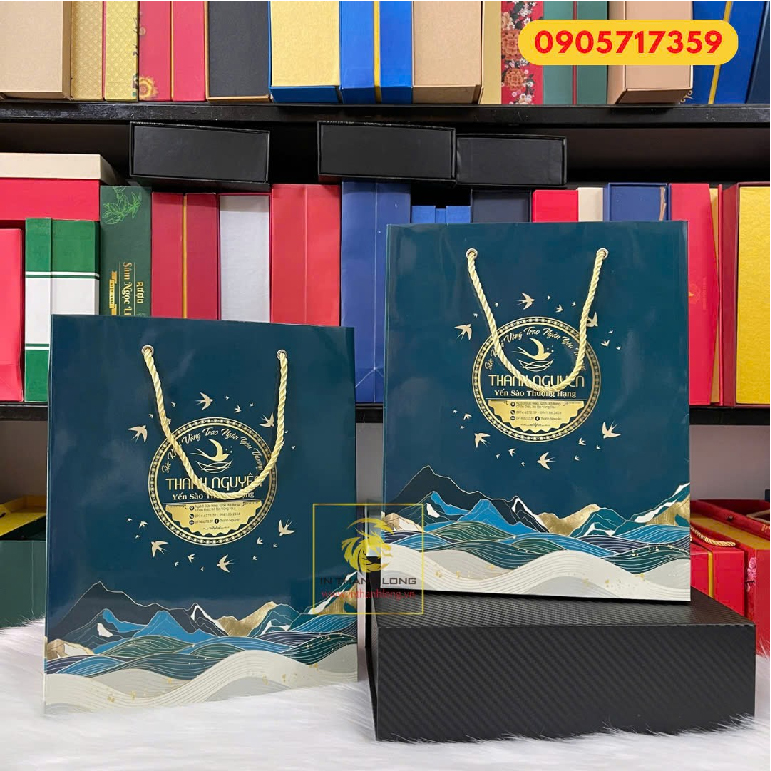 Túi Giấy Dựng Yến Sào In Logo Theo Yêu Cầu