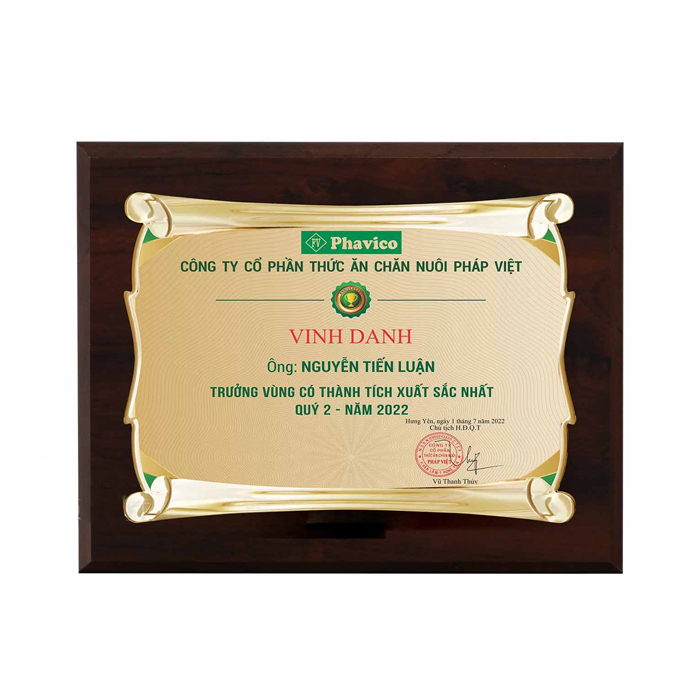 Bảng vinh danh Phavico