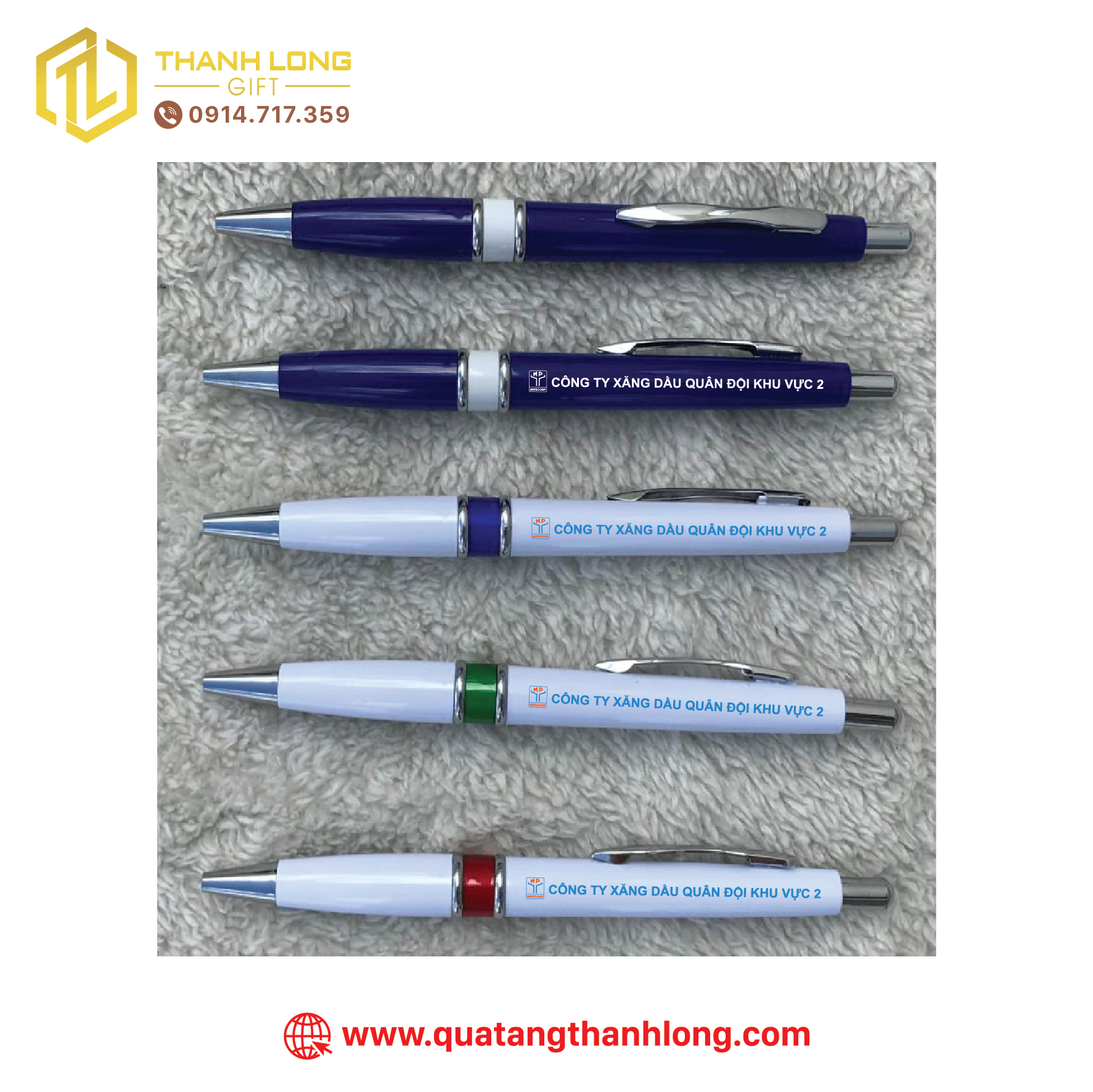 Bút bi in logo theo yêu cầu sang trọng, bền đẹp