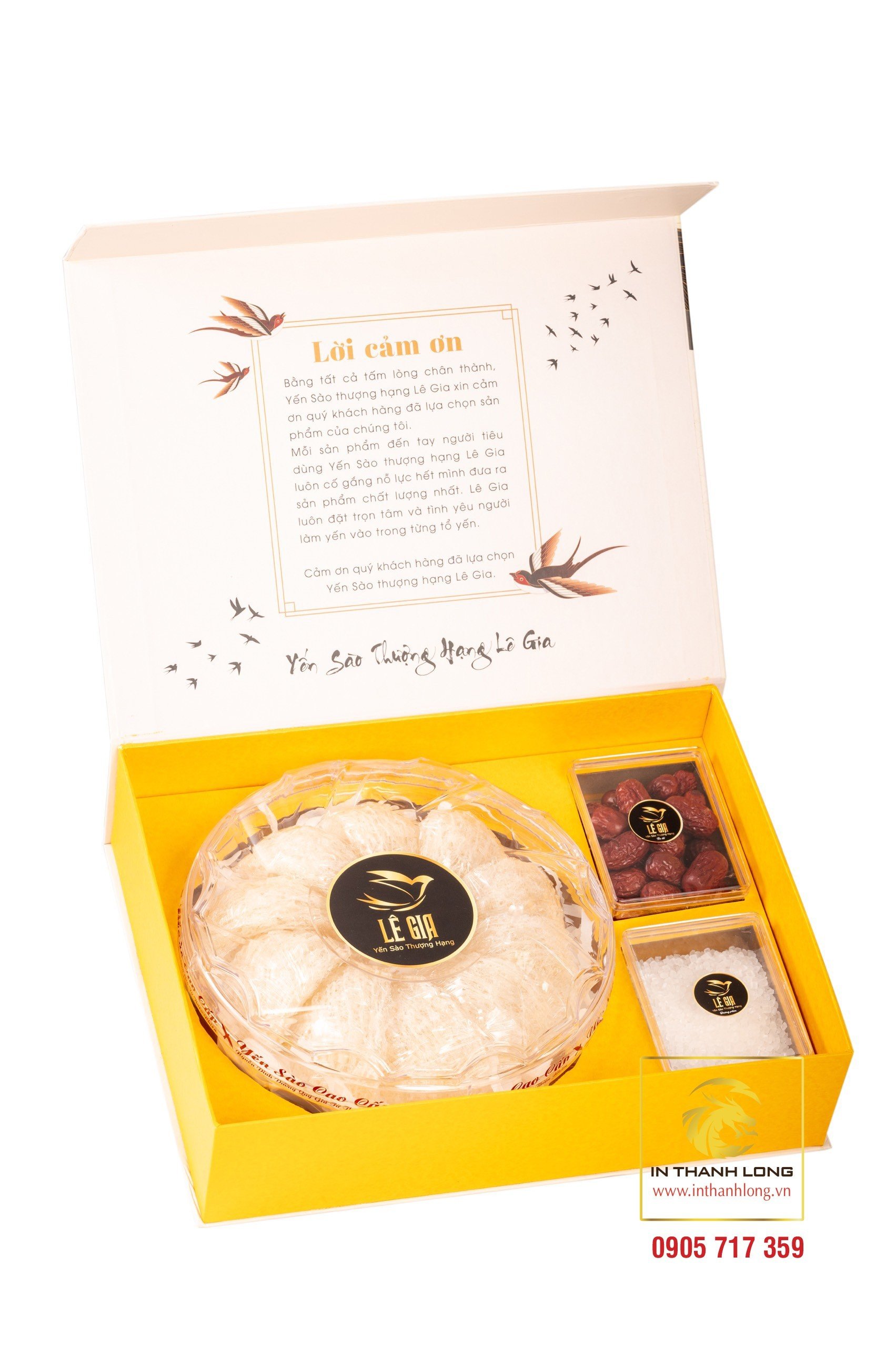 Hộp Yến Sào Nắp Lật Nam Châm Lê Gia