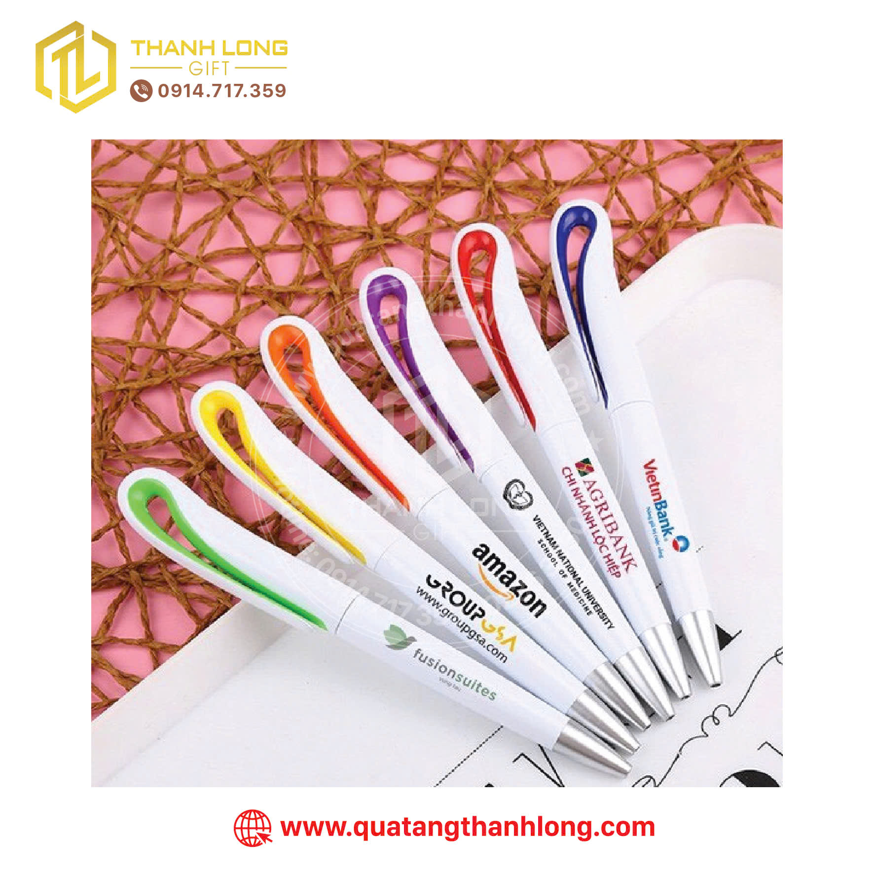 Bút bi nhựa in logo giúp tối ưu chi phí marketing