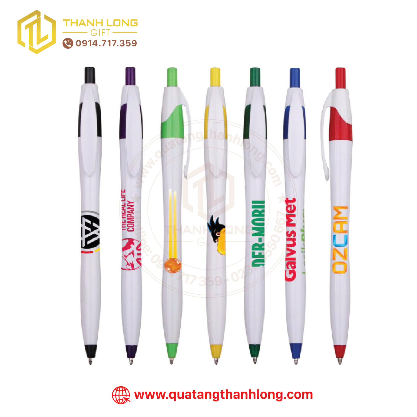 Bút bi nhựa in logo BP521