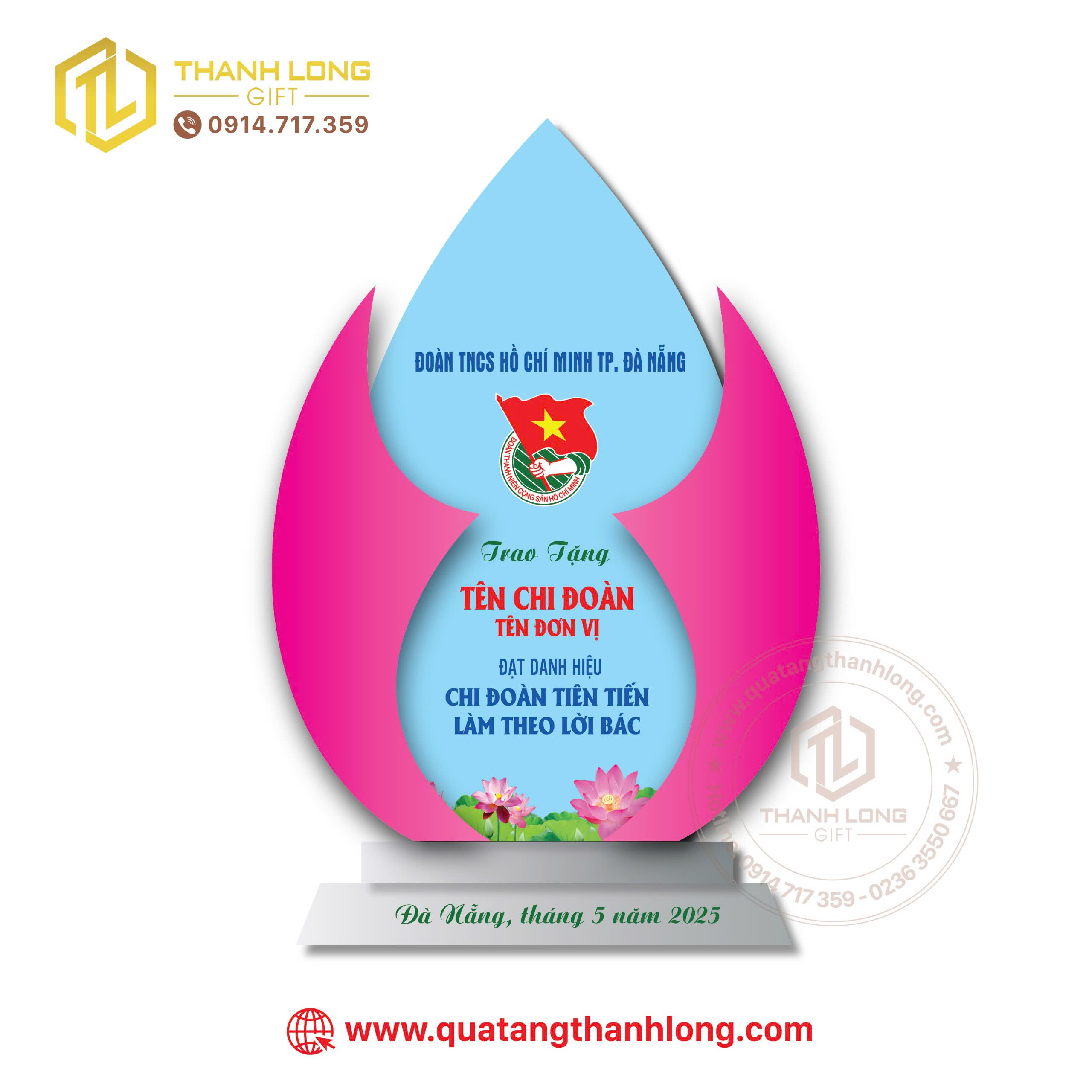 Kỷ Niệm Chương hoa Sen Pha Lê