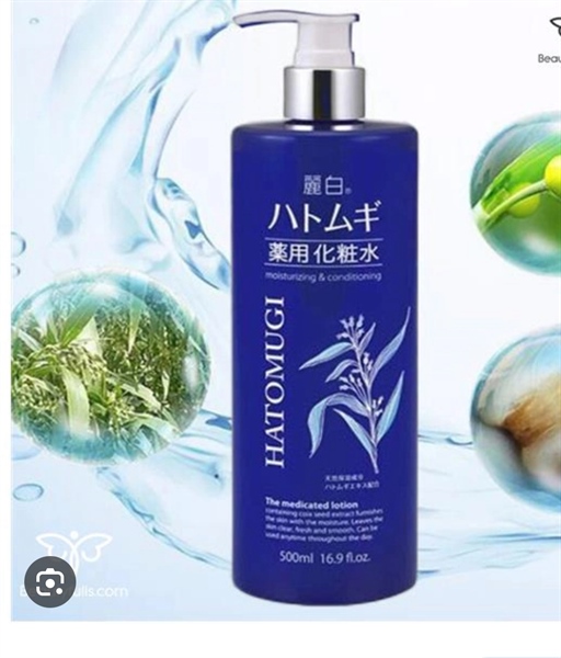 HATOMUGI - Hoa hồng ý dĩ xanh 500ml (to