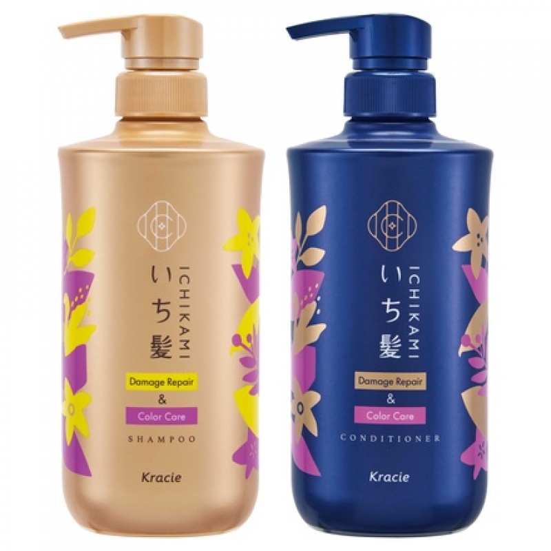 ICHIKAMI - Set gội xả xanh- vàng