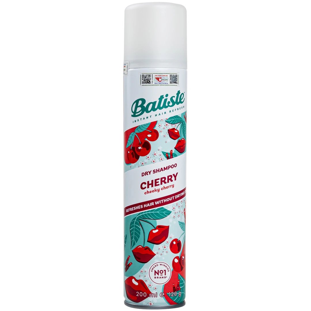 BATISTE DRY - Dầu Gội Khô CHERRY 200ml (ĐỎ)