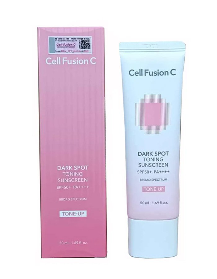 Kem Chống Nắng Cell Fusion C Nâng Tông Ráo Mịn Kiềm Dầu Brightening Tone Up Sunscreen 100 Spf50+ Pa ++++ 50ml-- HÀN QUỐC