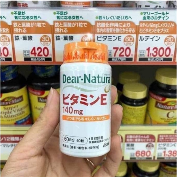 ASAHI - Vitamin E hữu cơ 60 ngày