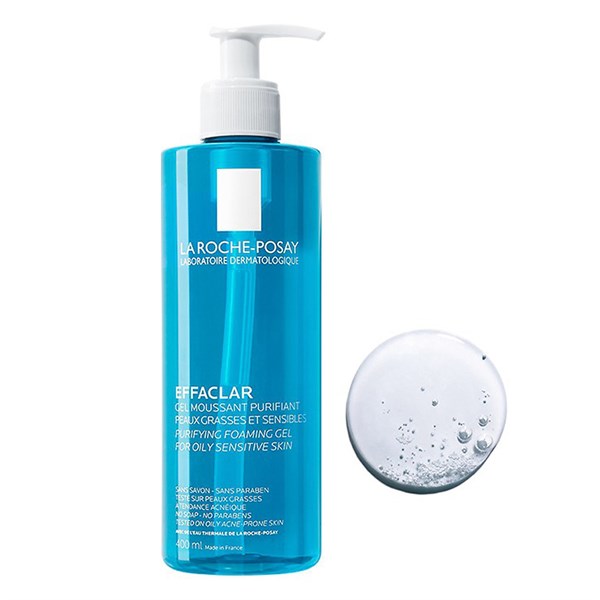 La Roche-Posay Effaclar Gel Facial Wash for Oily Skin sữa rửa mặt 400ml