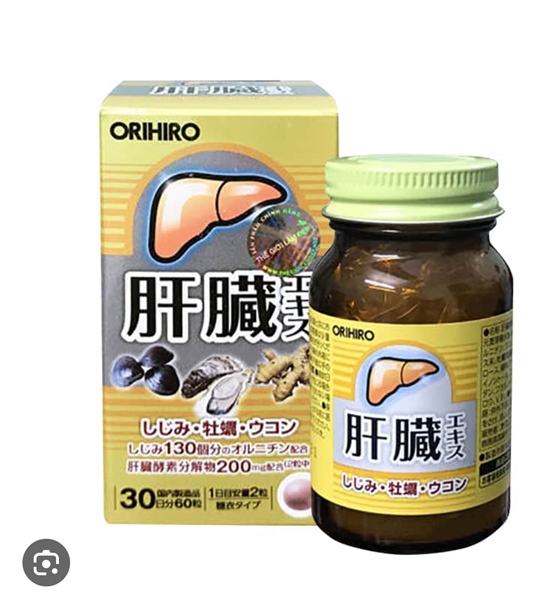ORIHIRO - Viên bổ gan 60v (vàng)(thùng 24)