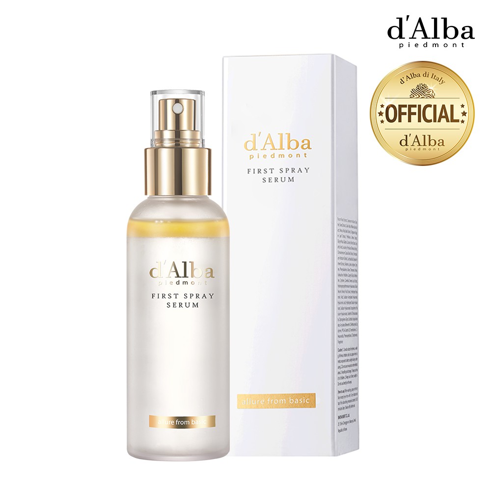 D’ALBA - Xịt khoáng FIRST SPRAY serum 100ml (vàng)
