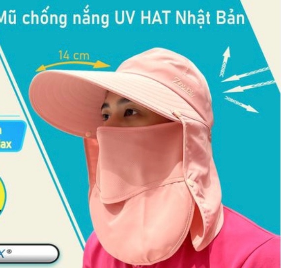 MŨ KT UV MÀU HÔNG ĐẤT