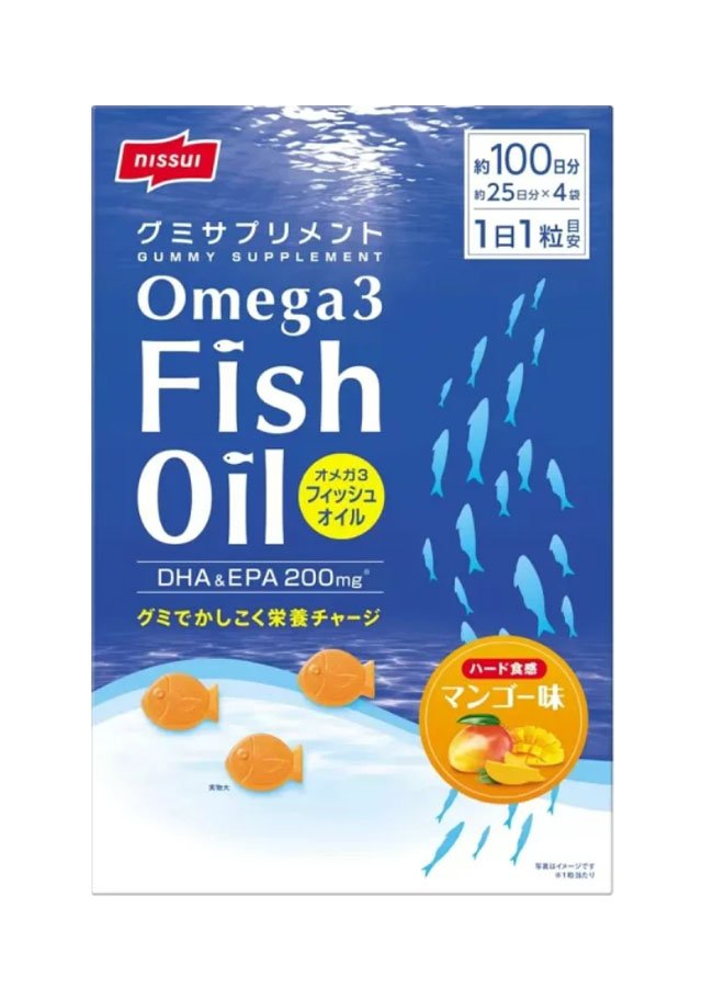 NISSUI - Kẹo dẻo omega FISH OIL 100v