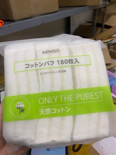 MINISO - Bông tẩy trang xanh (thùng 120)