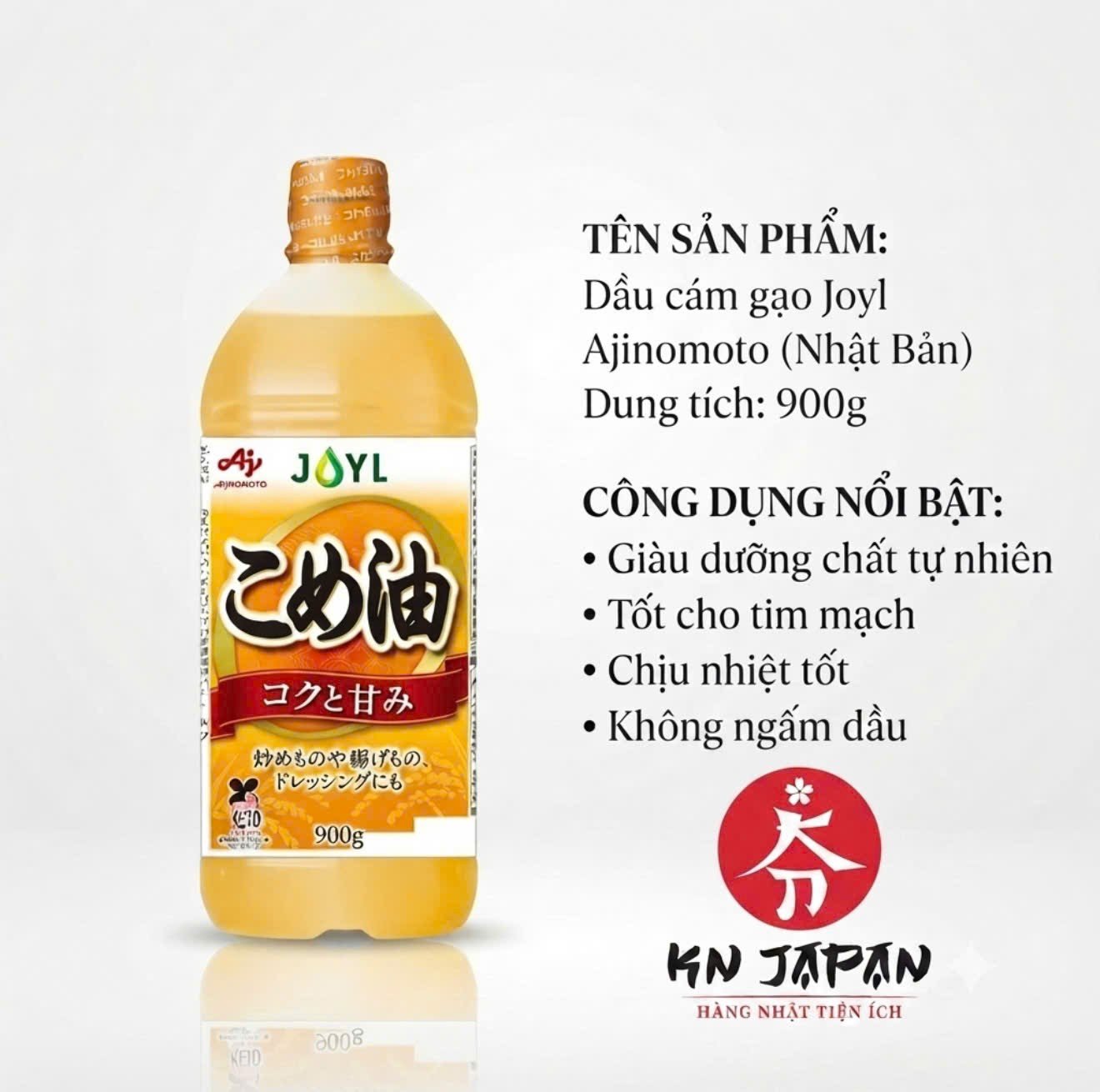 AJNOMOTO - Dầu gạo Oil 900g