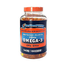 PURE ALASKA OMEGA 3 - Viên uống Dầu Cá Hồi 540v (xanh đỏ)-- BẢN NHẬT