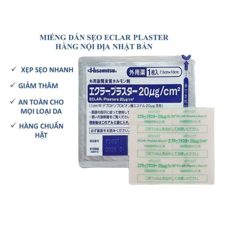 HISAMITSU- MIẾNG DÁN SẸO/ÉP SẸO LỒI ECLAR PLASTER