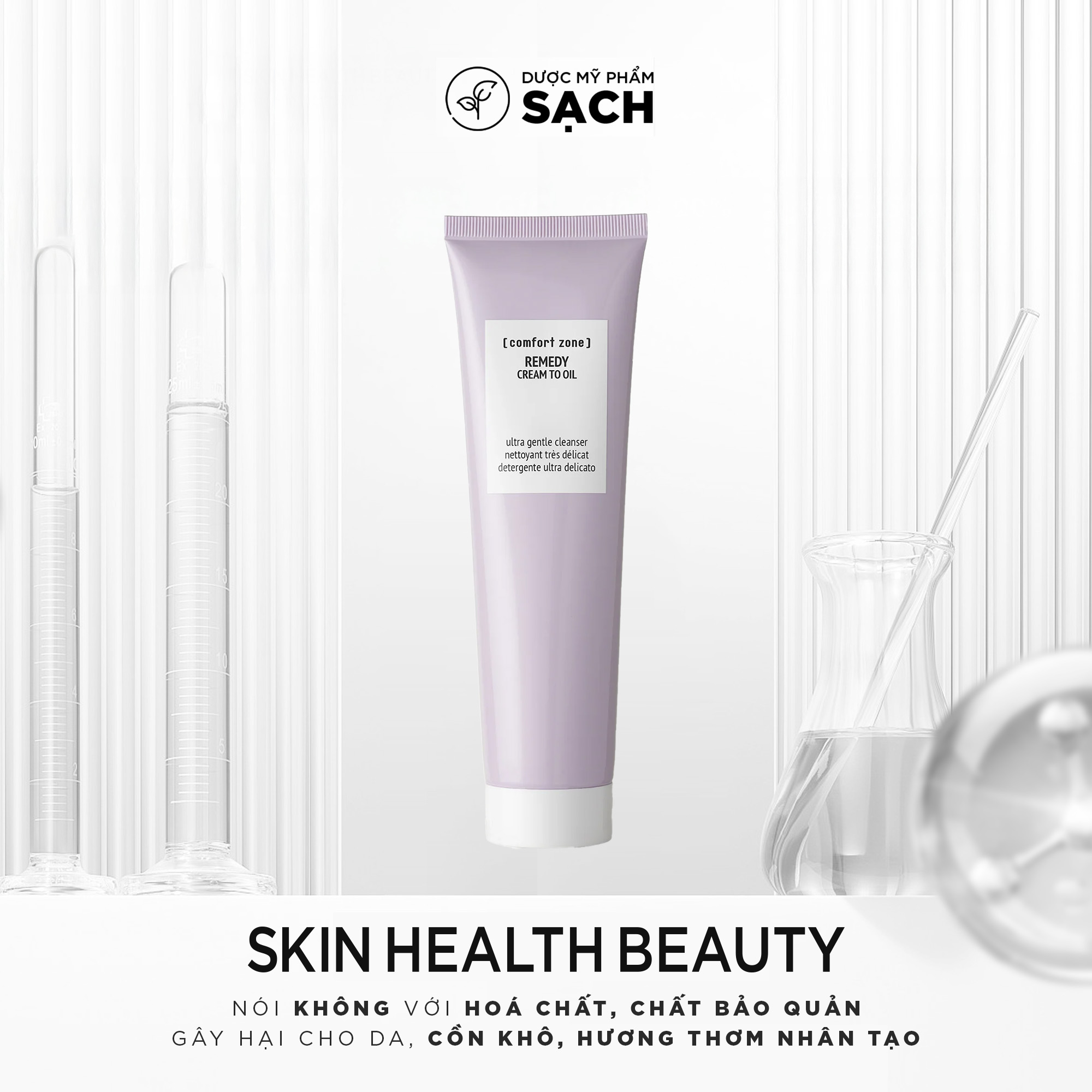 COMFORT ZONE REMEDY CREAM TO OIL: Sữa Rửa Mặt Dịu Nhẹ Cho Da Nhạy Cảm