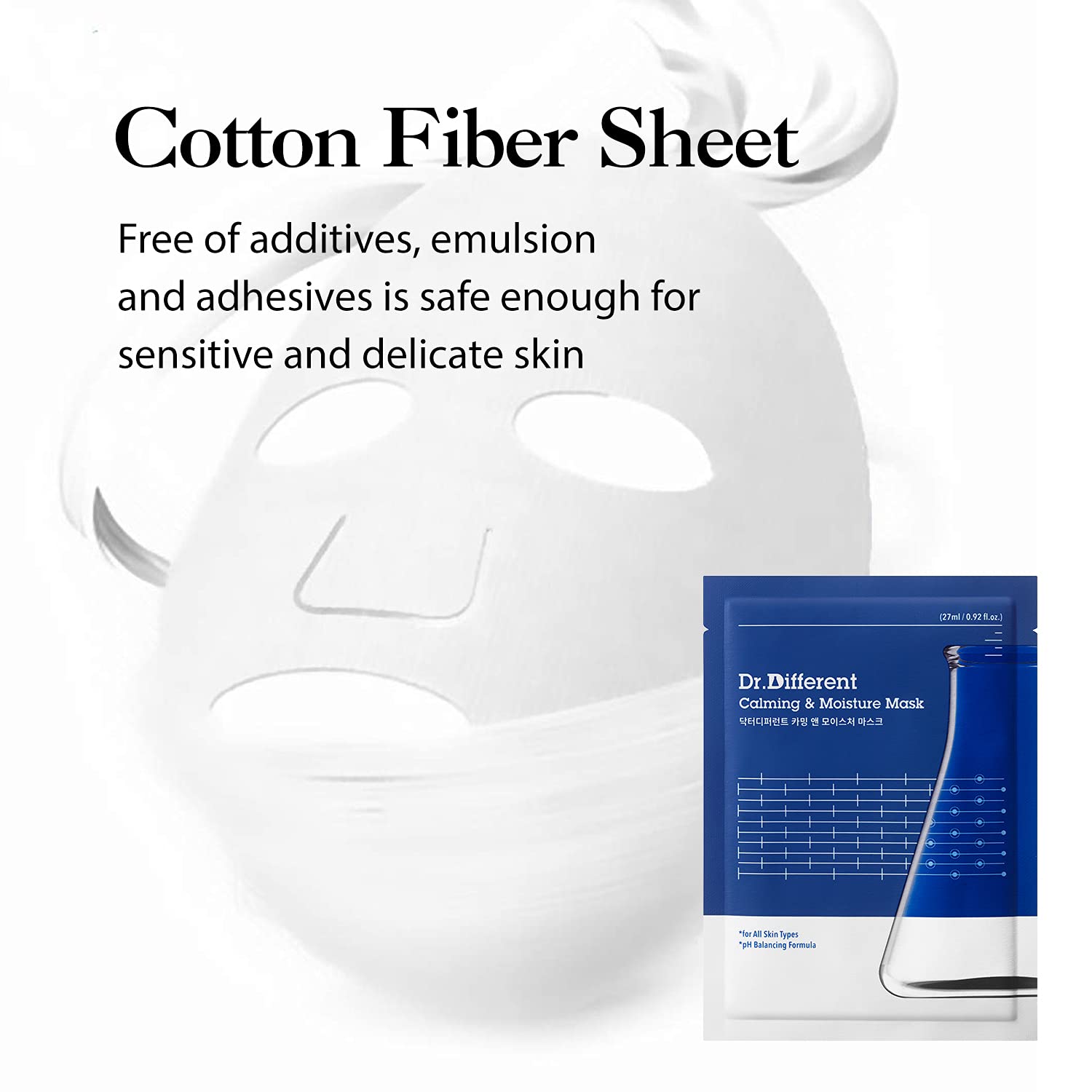 DR.DIFFERENT CALMING AND MOISTURE MASK/ MẶT NẠ PHỤC HỒI VÀ DƯỠNG ẨM DA