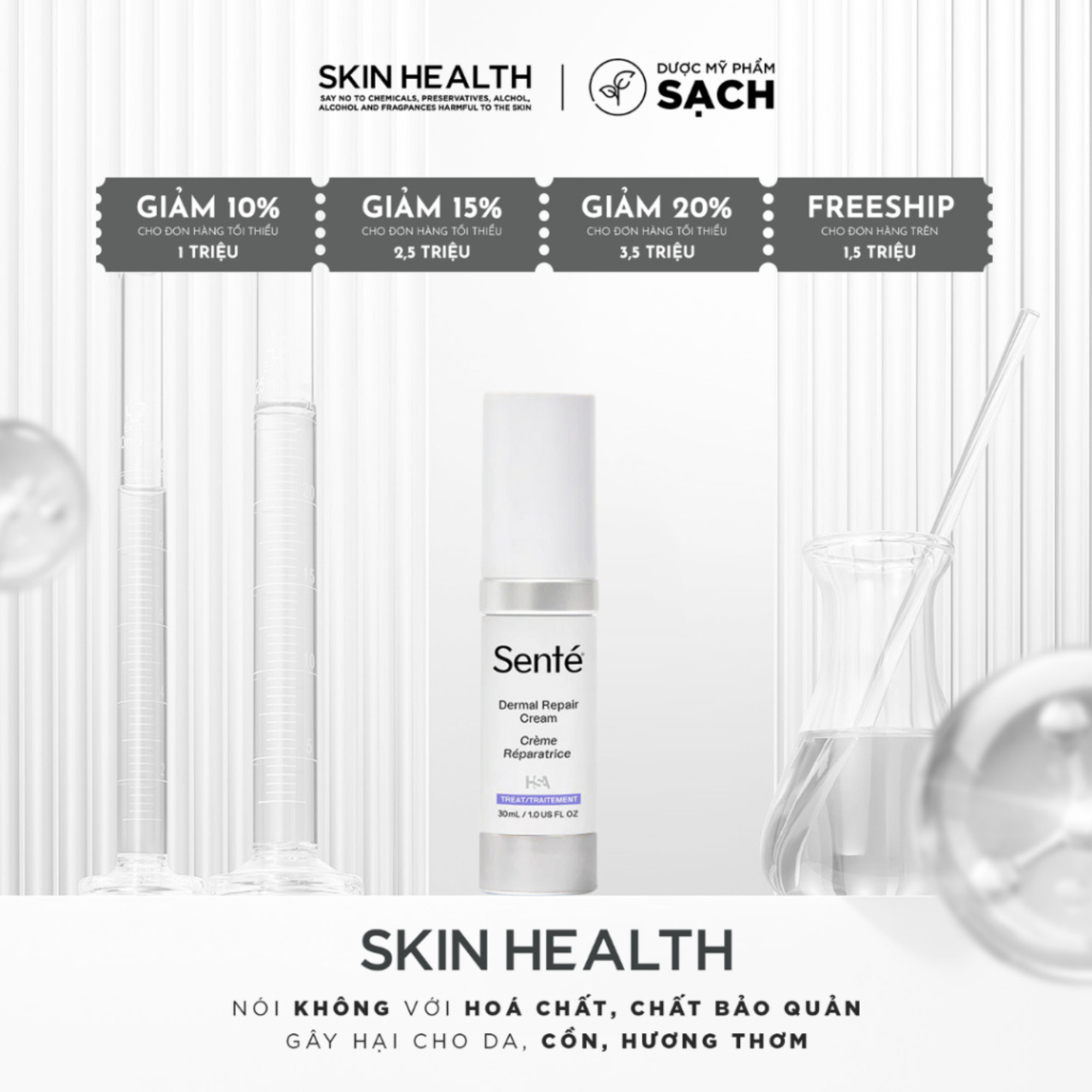 SANTÉ DERMAL REPAIR CREAM/ KEM DƯỠNG PHỤC HỒI VÀ NUÔI DƯỠNG LÀN DA