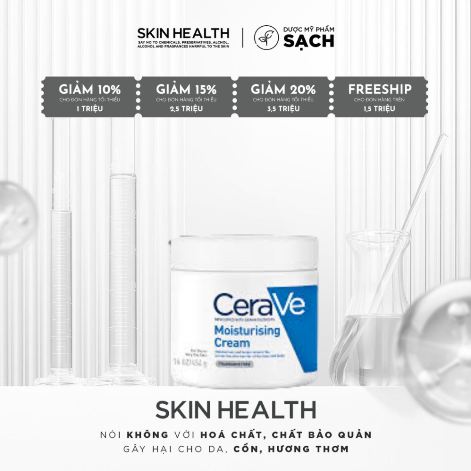 CERAVE MOISTURIZING CREAM/ KEM DƯỠNG ẨM LÝ TƯỞNG CHO MỌI LÀN DA