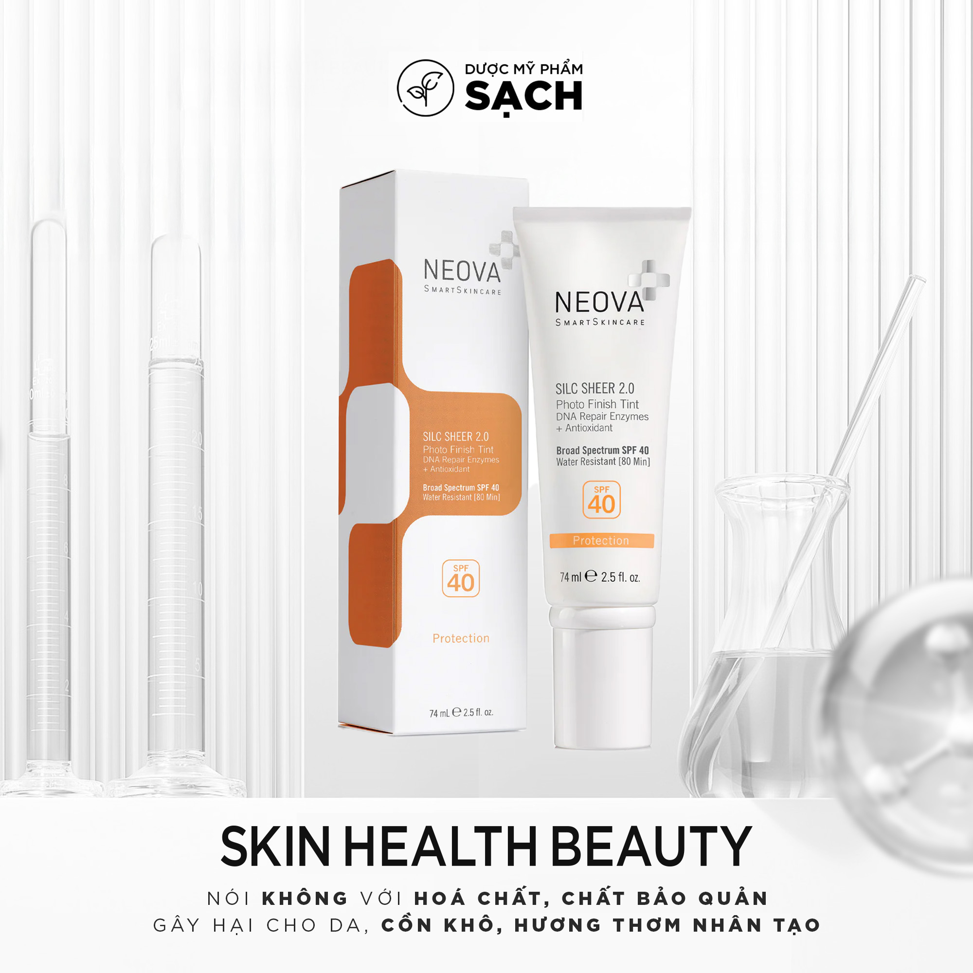 Neova Silc Sheer 2.0 SPF 40: Kem Chống Nắng Vật Lý Có Màu Đa Tác Động