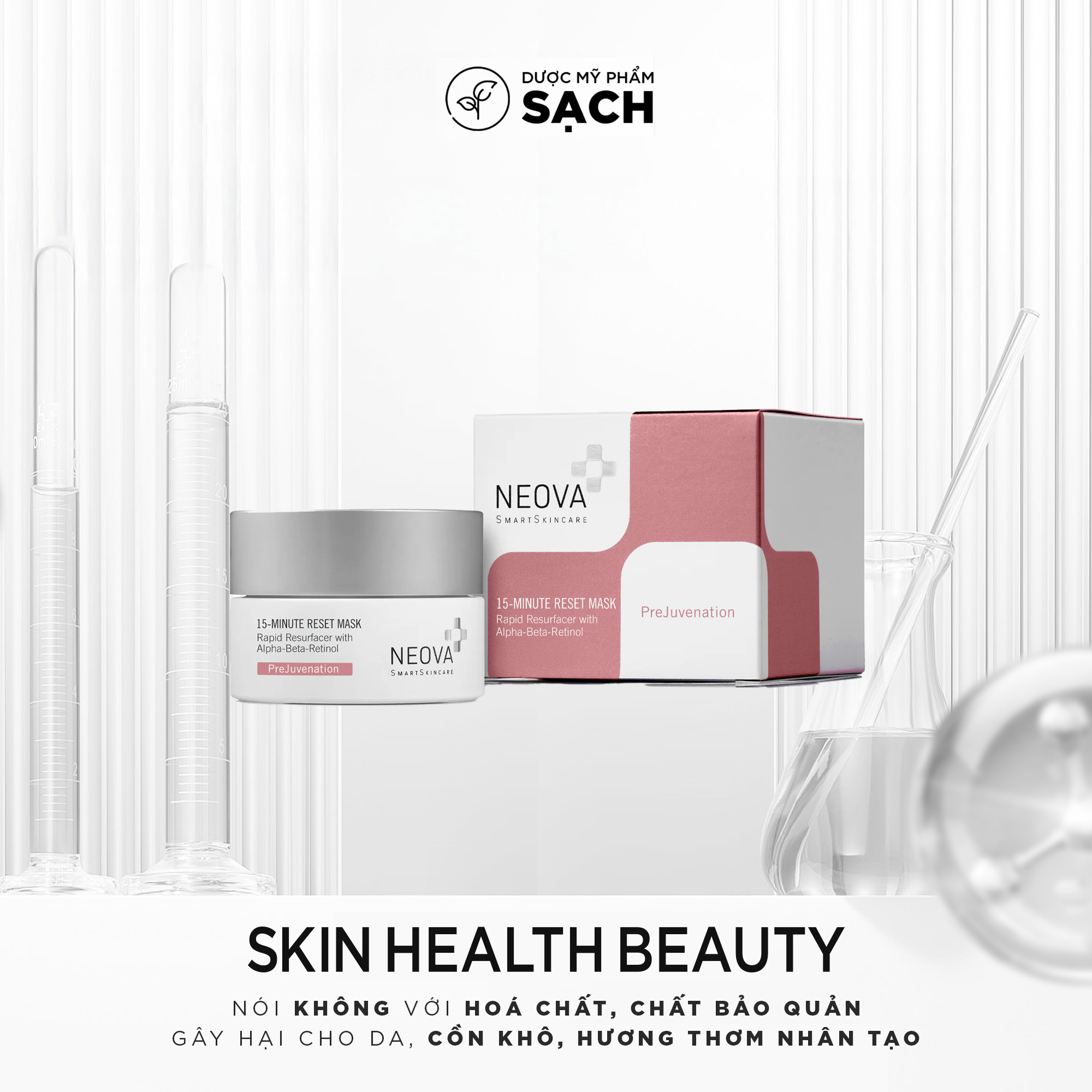 Neova 15-Minute Reset Mask: Mặt Nạ Tái Tạo Da Chuyên Sâu, Làm Sáng Và Phục Hồi
