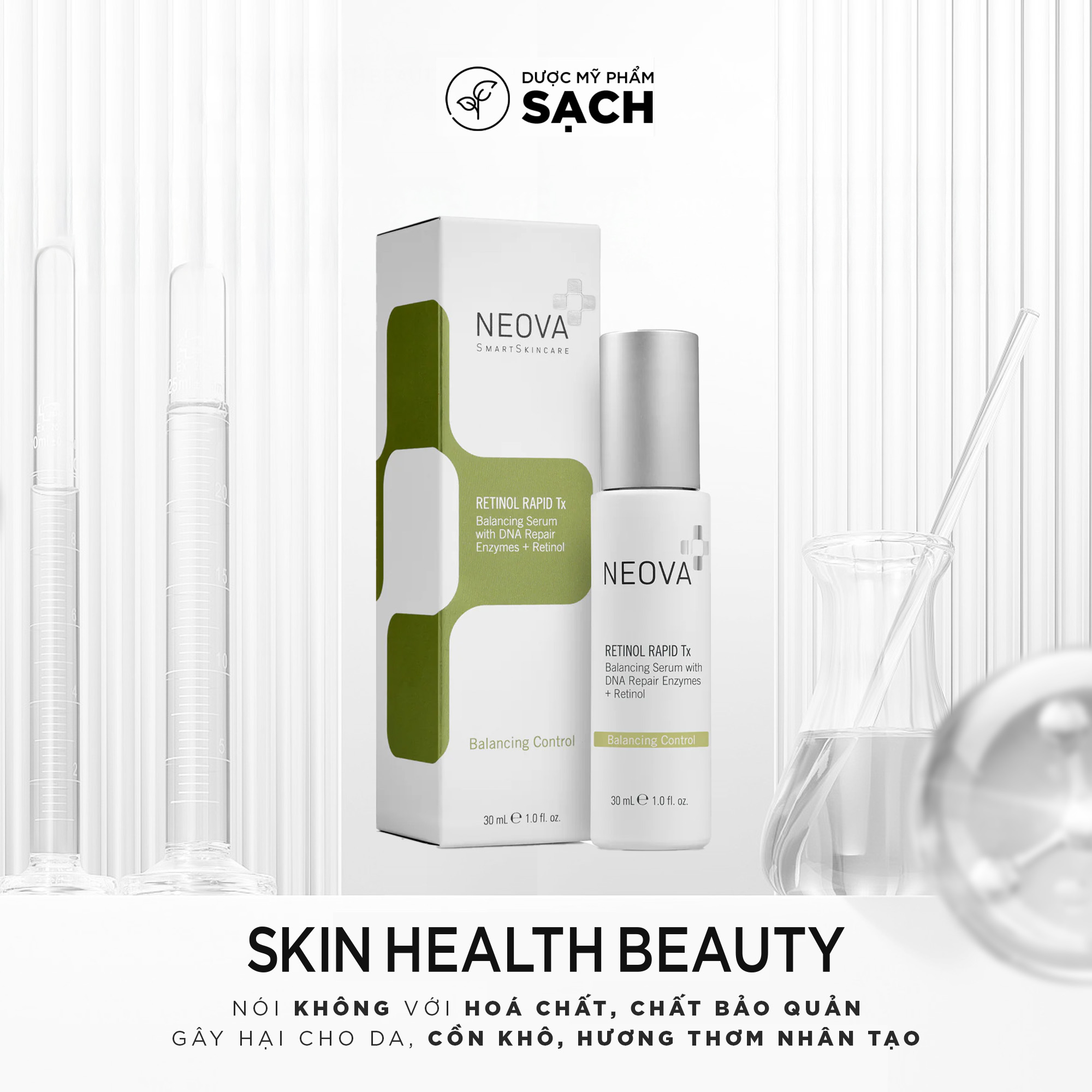 Neova Retinol Rapid Tx: Serum Cải Thiện Da Dầu Mụn & Tái Tạo Da