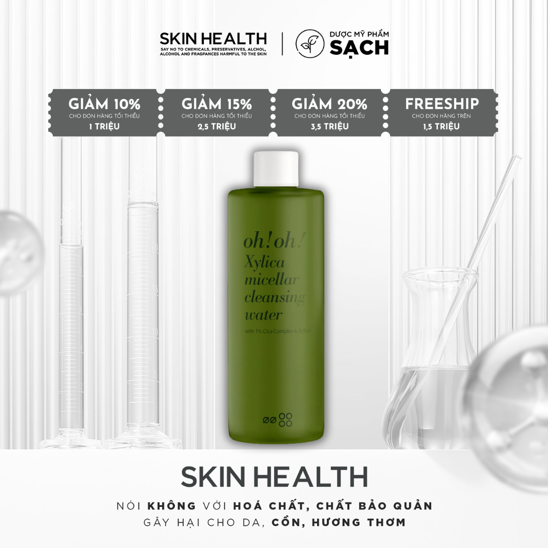 NƯỚC TẨY TRANG OH!OH! XYLICA MICELLAR CLEANSING WATER 500ML/