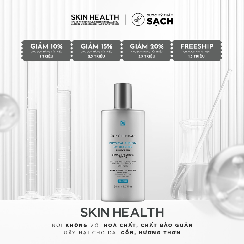 PHYSICAL FUSION UV DEFENSE SPF 50/ KEM CHỐNG NẮNG VẬT LÝ CÓ MÀU DÀNH CHO MỌI LÀN DA
