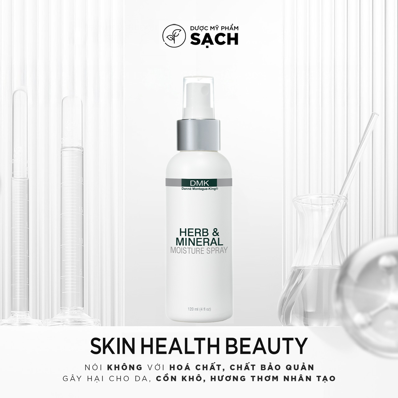 DMK HERB & MINERAL: Xịt Khoáng Đa Năng Giúp Da Khỏe Mạnh & Rạng Rỡ