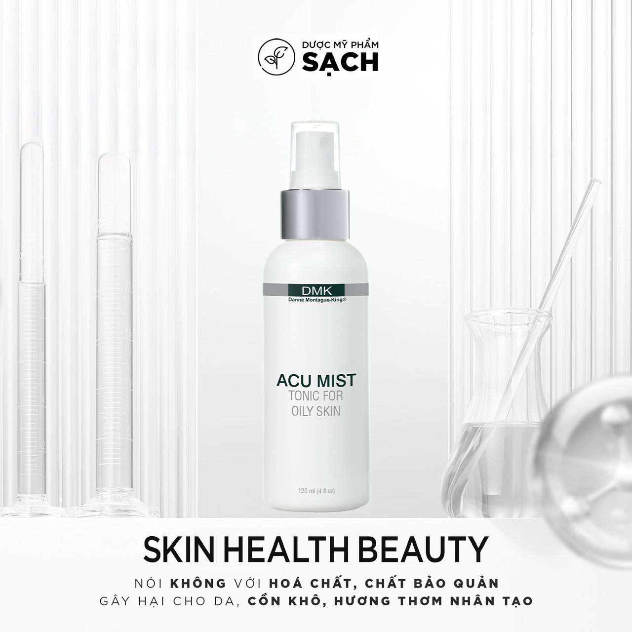 DMK ACU MIST: Xịt Khoáng Làm Dịu và Cân Bằng Cho Làn Da Dầu Mụn