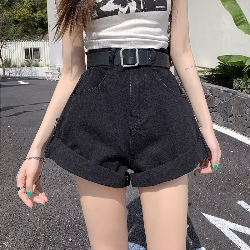 SHORT ĐEN LẬT LAI 4514