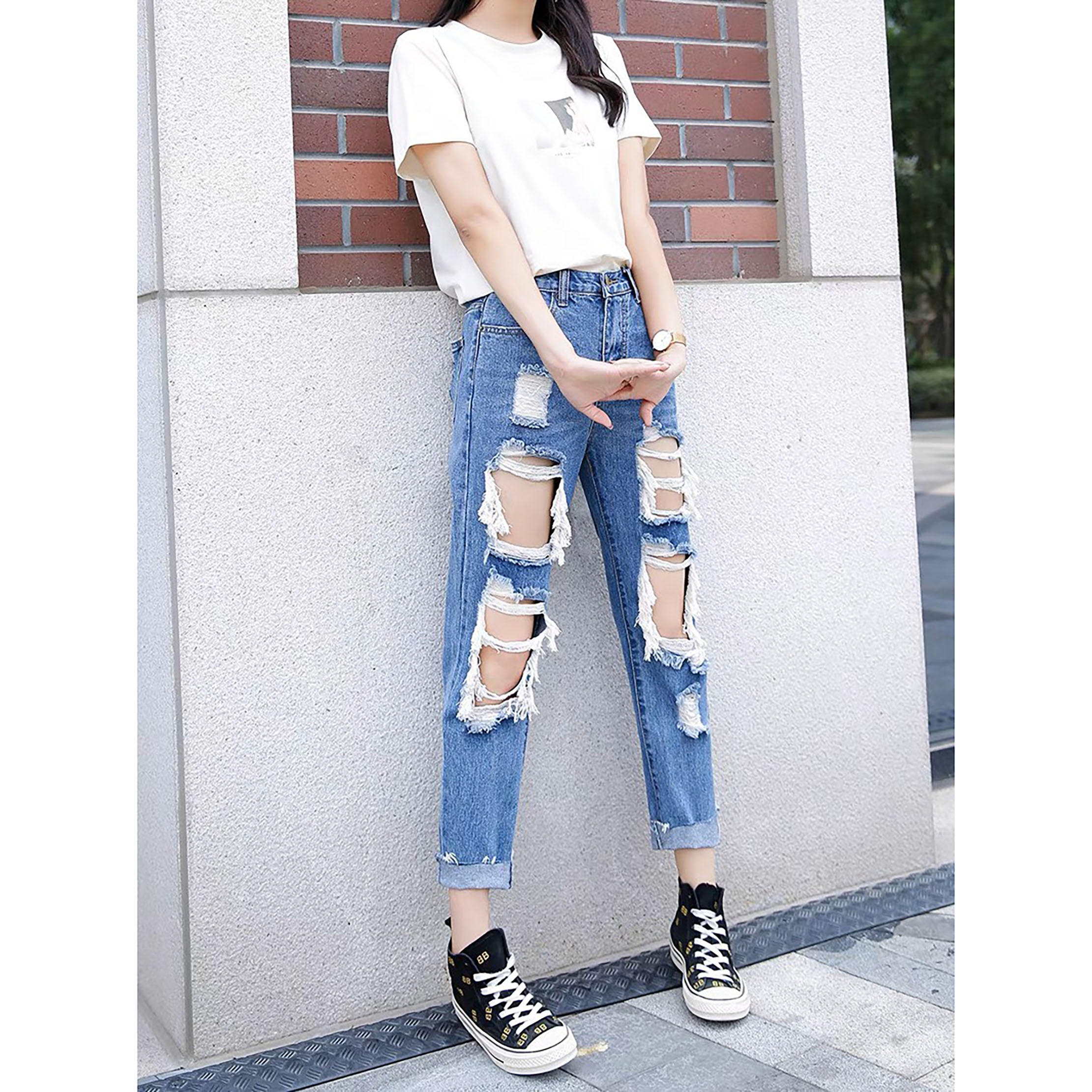 Quần baggy tơi tả 4518