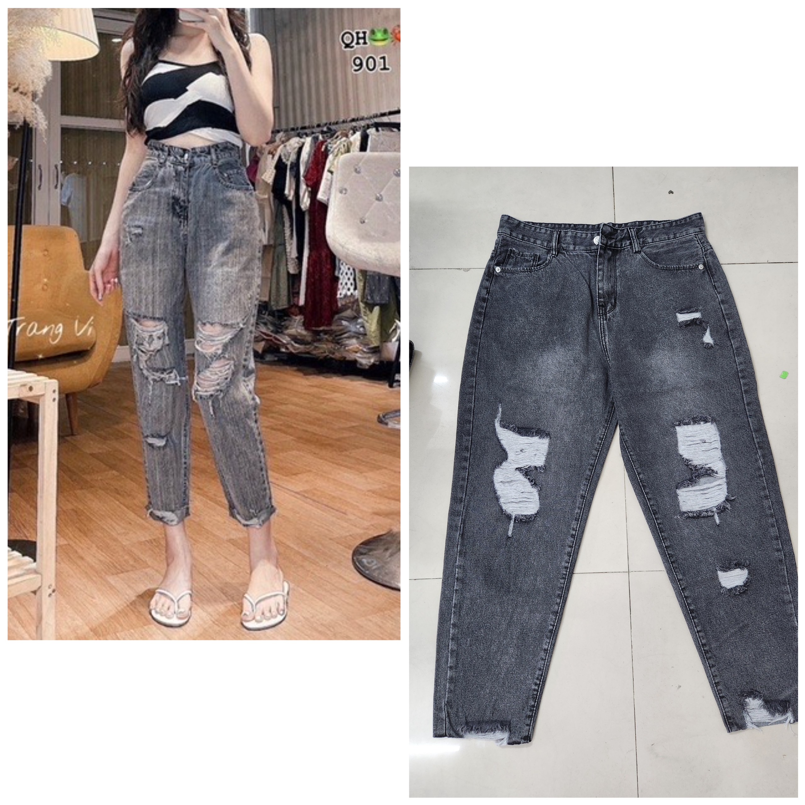 BAGGY XÁM NHẠT 4484 TS