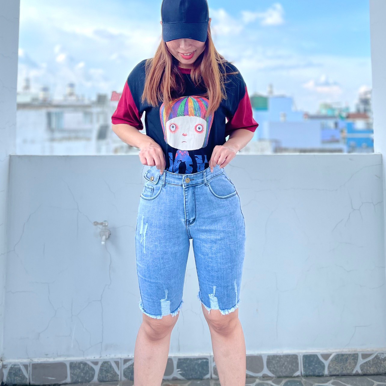 NGỐ NẮP NHẠT RÁCH