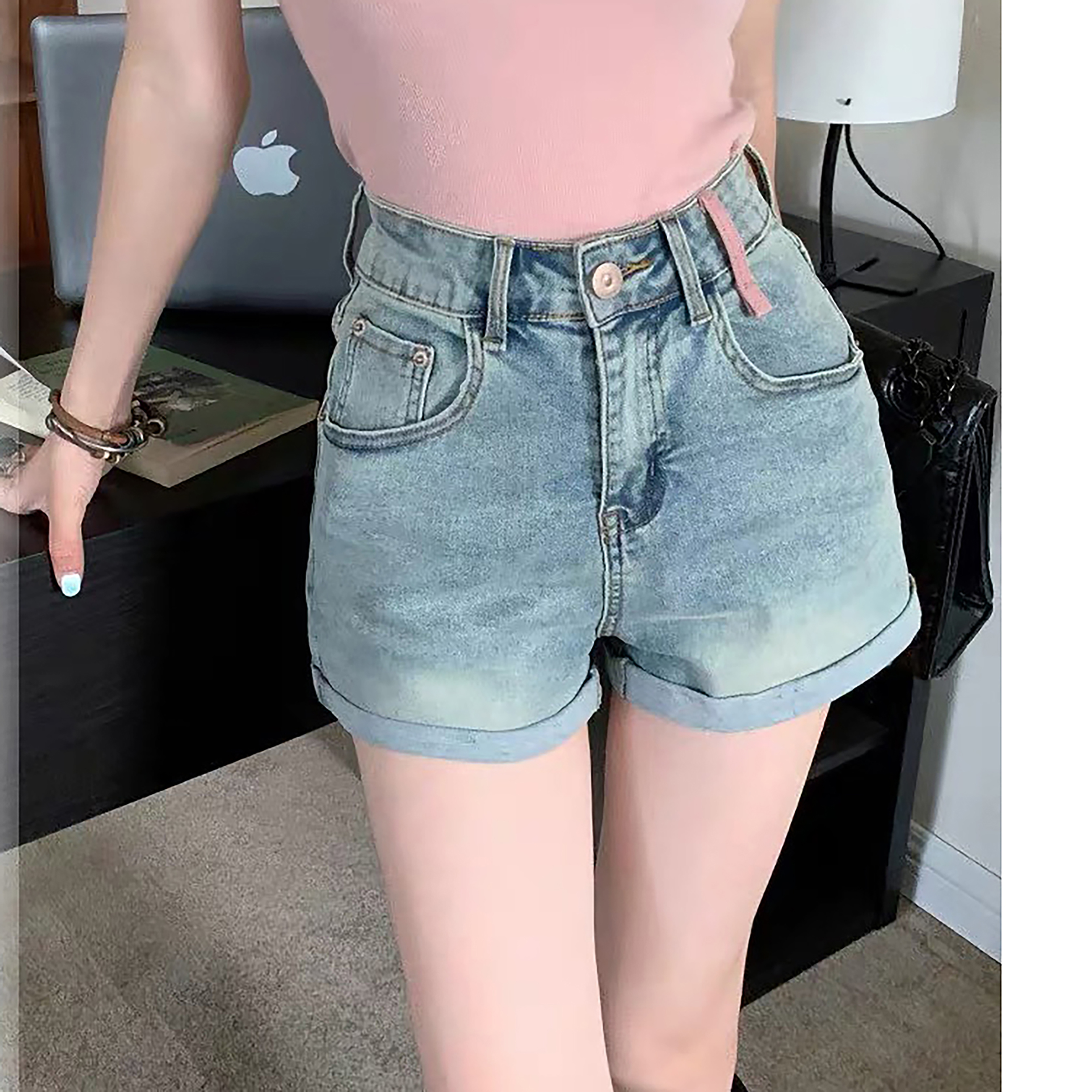 QUẦN SHORT TÚI HỒNG 0038