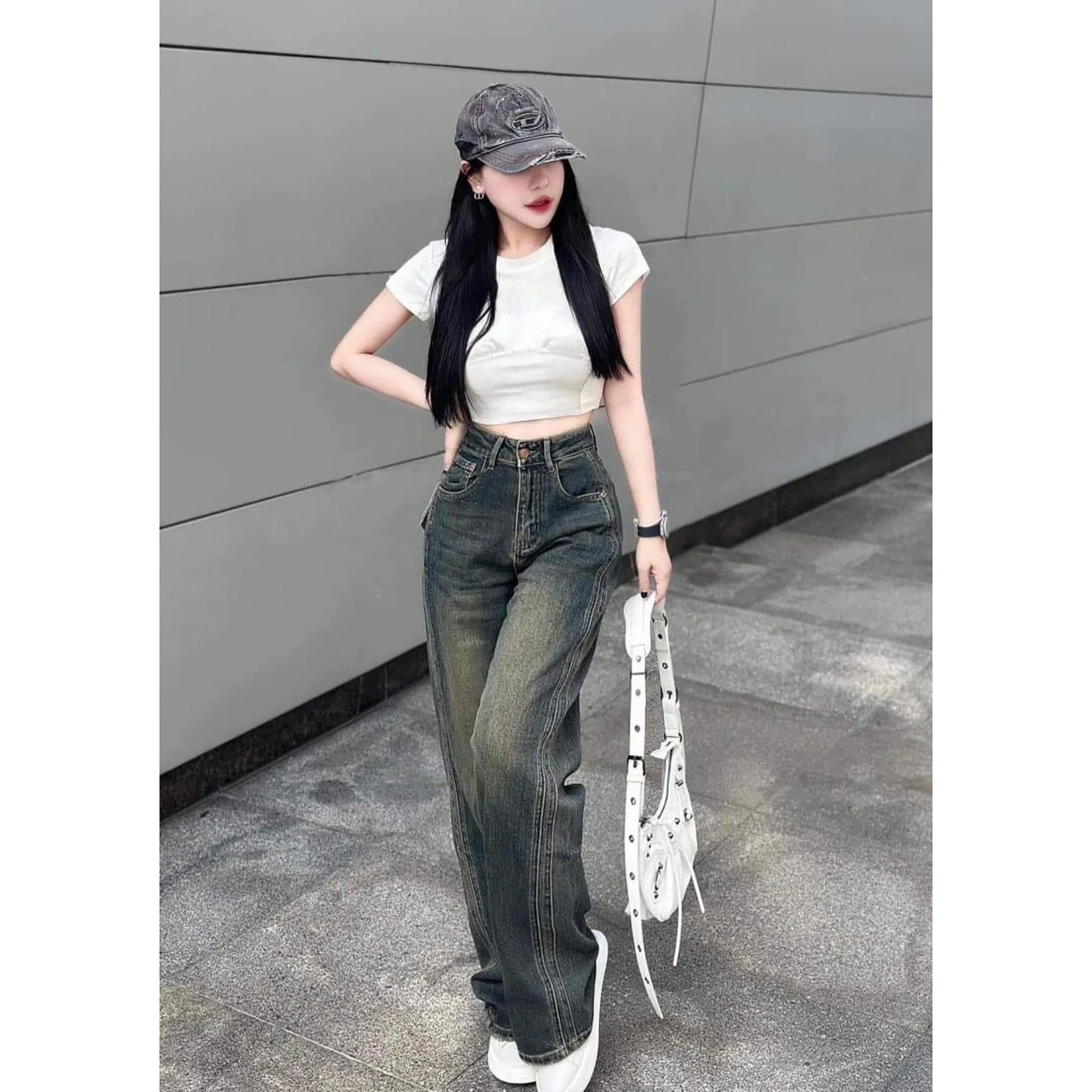 SUÔNG ỐNG RỘNG X. ĐẬM SỌC CẠNH 0100