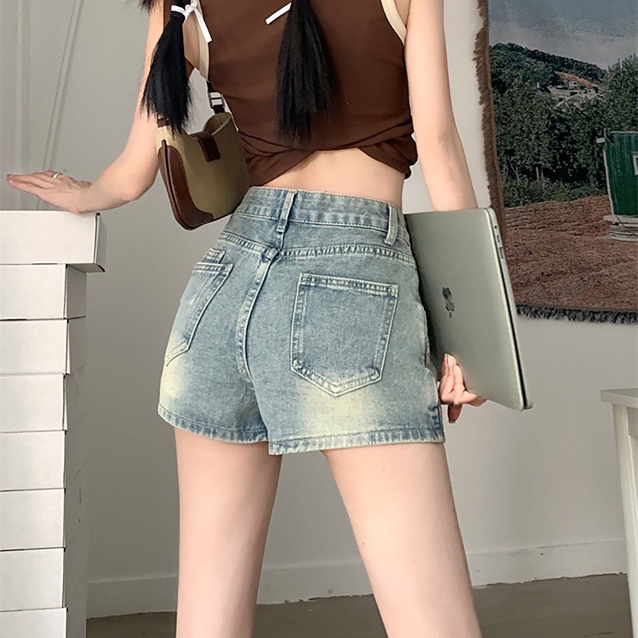 QUẦN VÁY COTTON NHẠT DƠ 0106